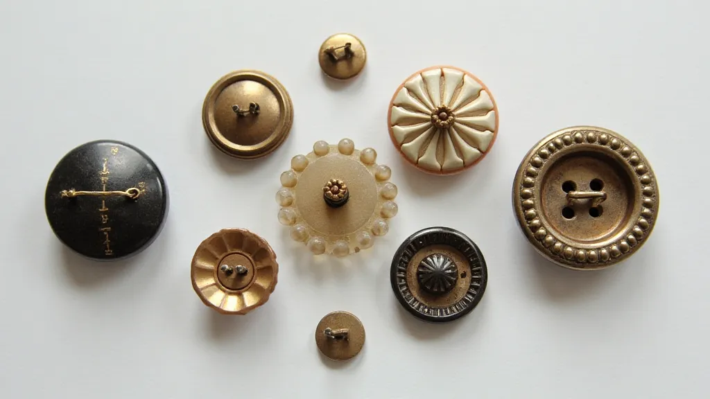 Comparison of various antique button clasp types