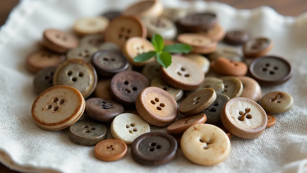 Assorted antique French buttons