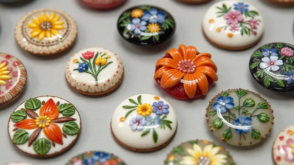 German antique glass buttons