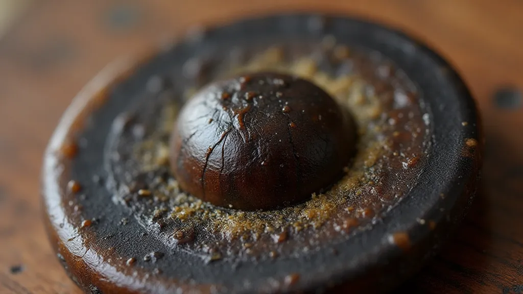 German antique horn button