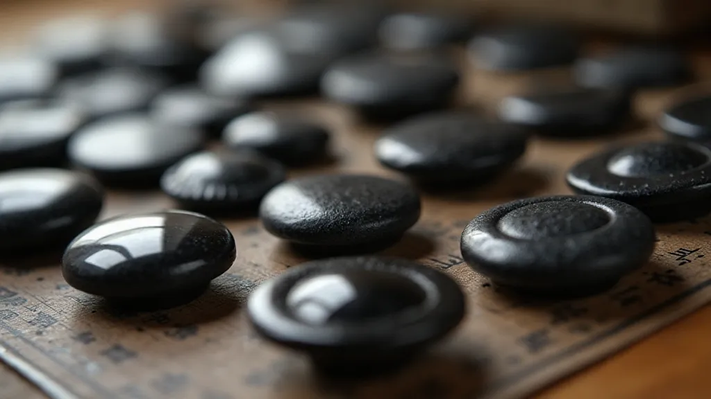 Collection of mourning buttons in various materials